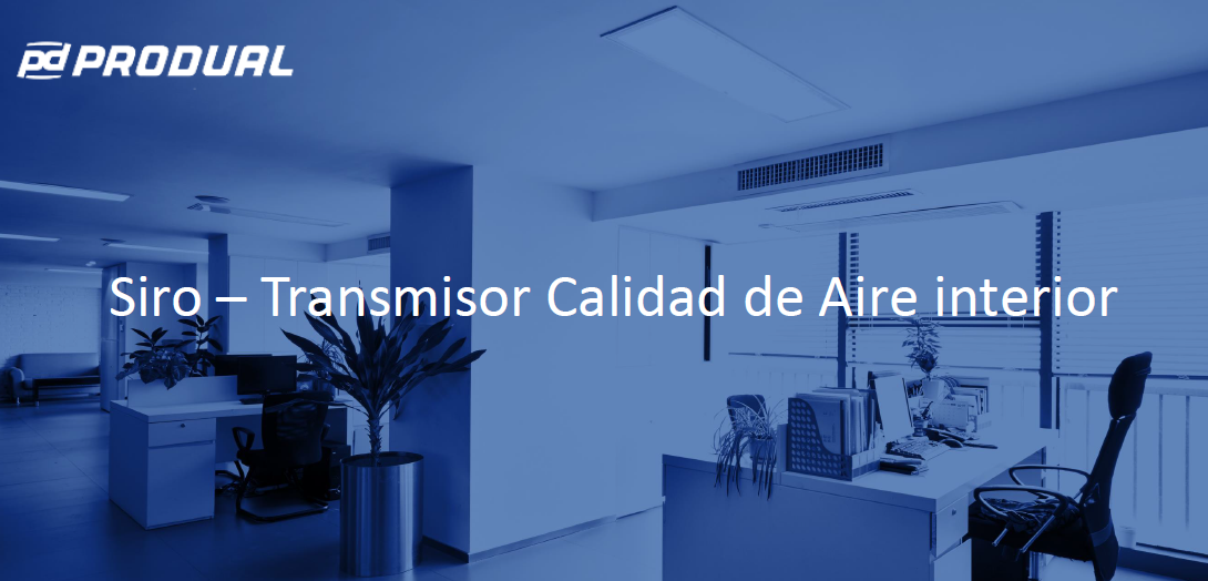 Transmisor de calidad del aire de la habitación Siro